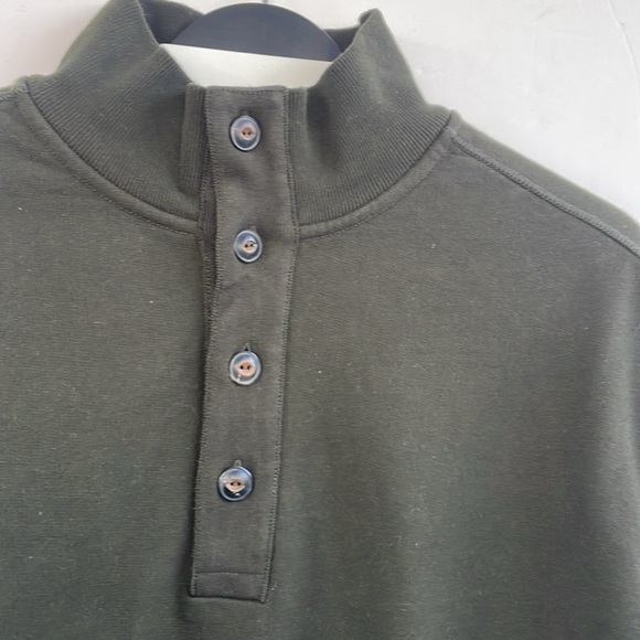 Polo Ralph Lauren Men's Dark Green L/S Pullover Mock Neck Button Sweater Sz XXL - Picture 5 of 16